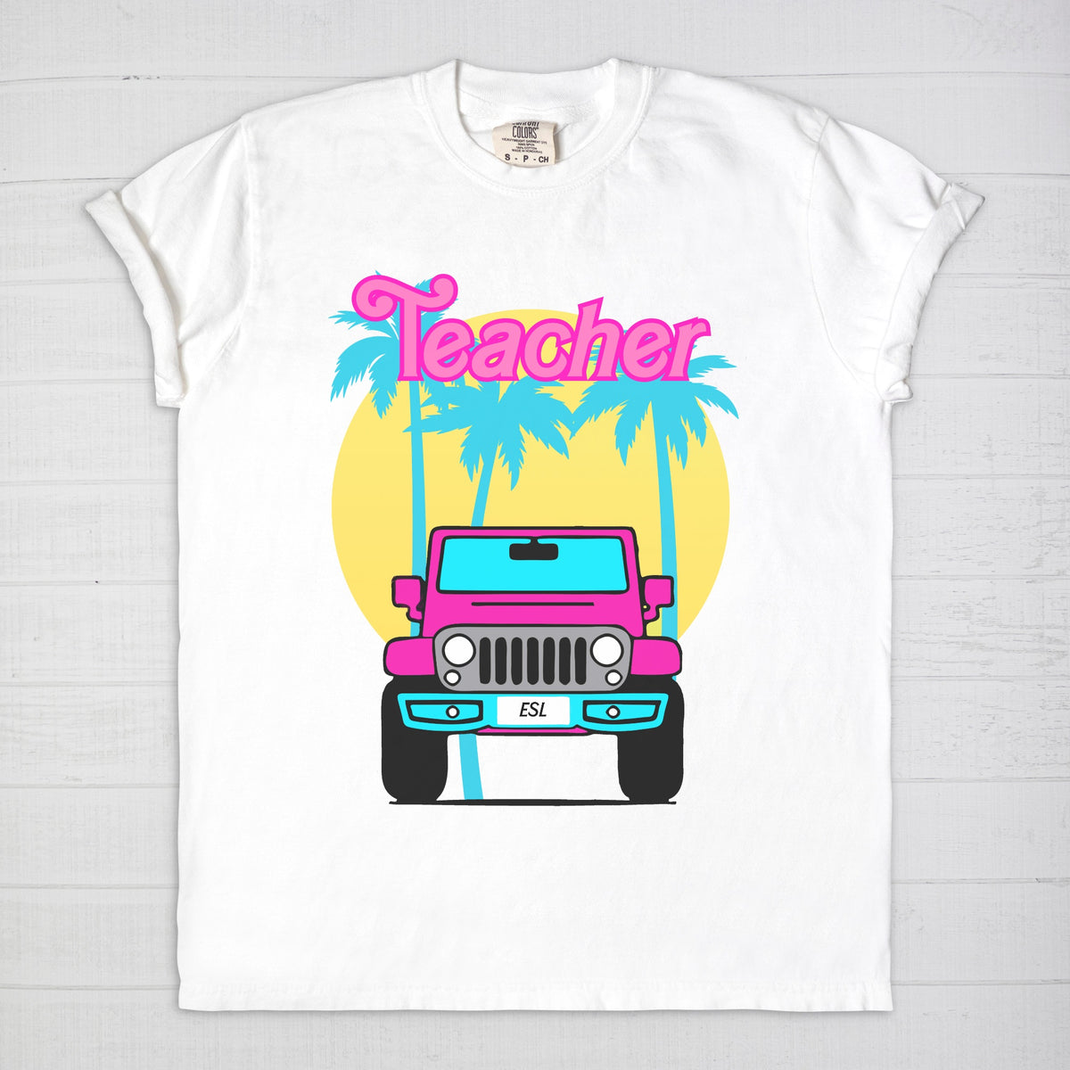 ESL Malibu Teacher Jeep Tee