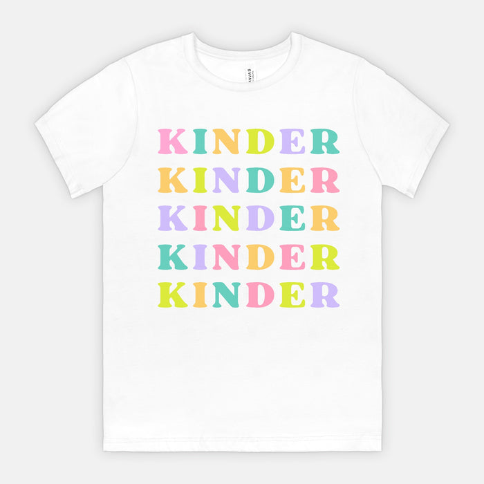 Kinder Muted Rainbow Tee