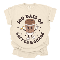 100 Days of Coffee and Chaos Tee