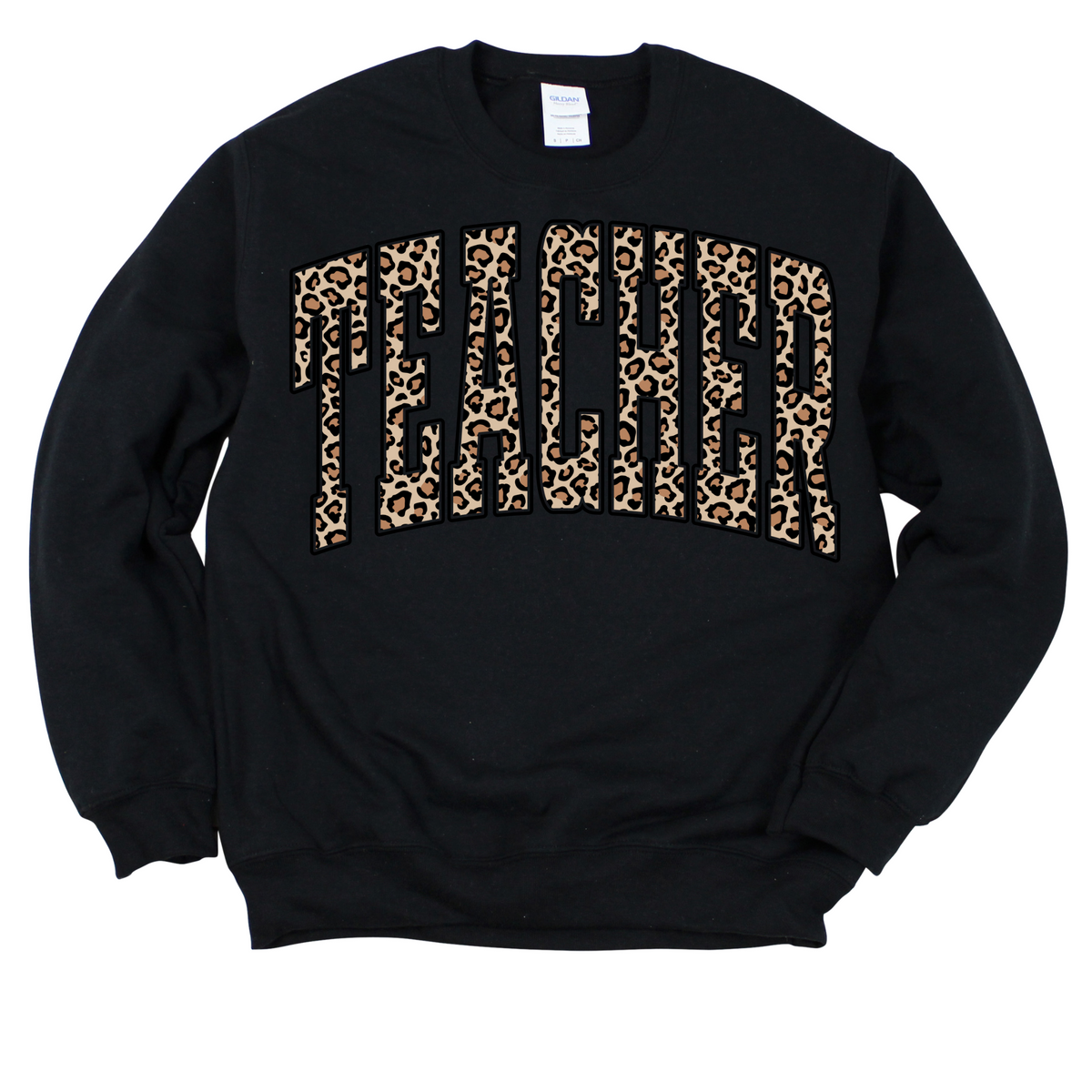 Teacher Leopard Crewneck Sweatshirt