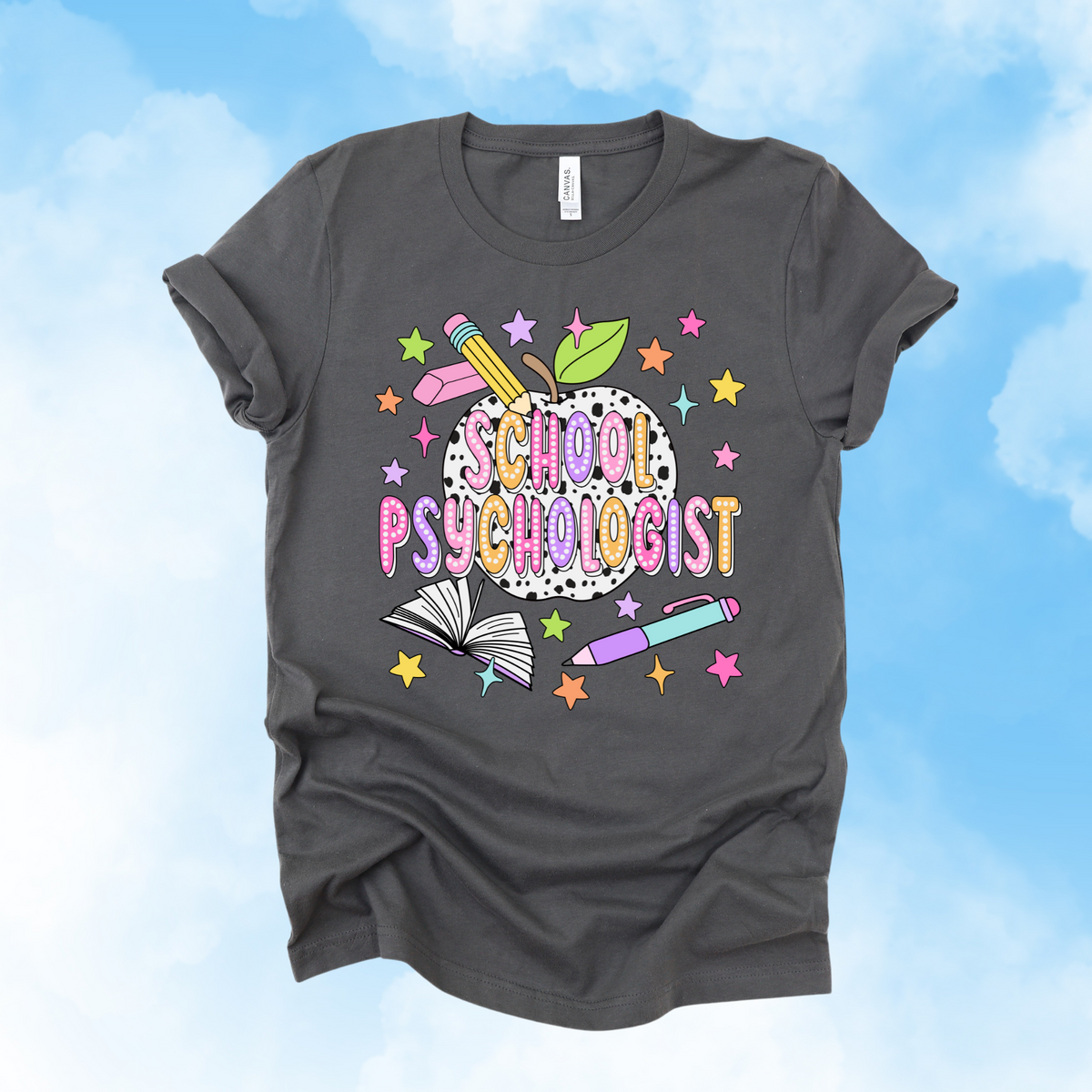 Bright + Spotty School Psychologist Tee