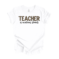 Teacher of Exceptional Students Leopard Tee