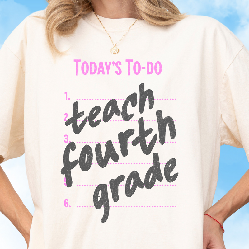 Teach Fourth Grade Tee