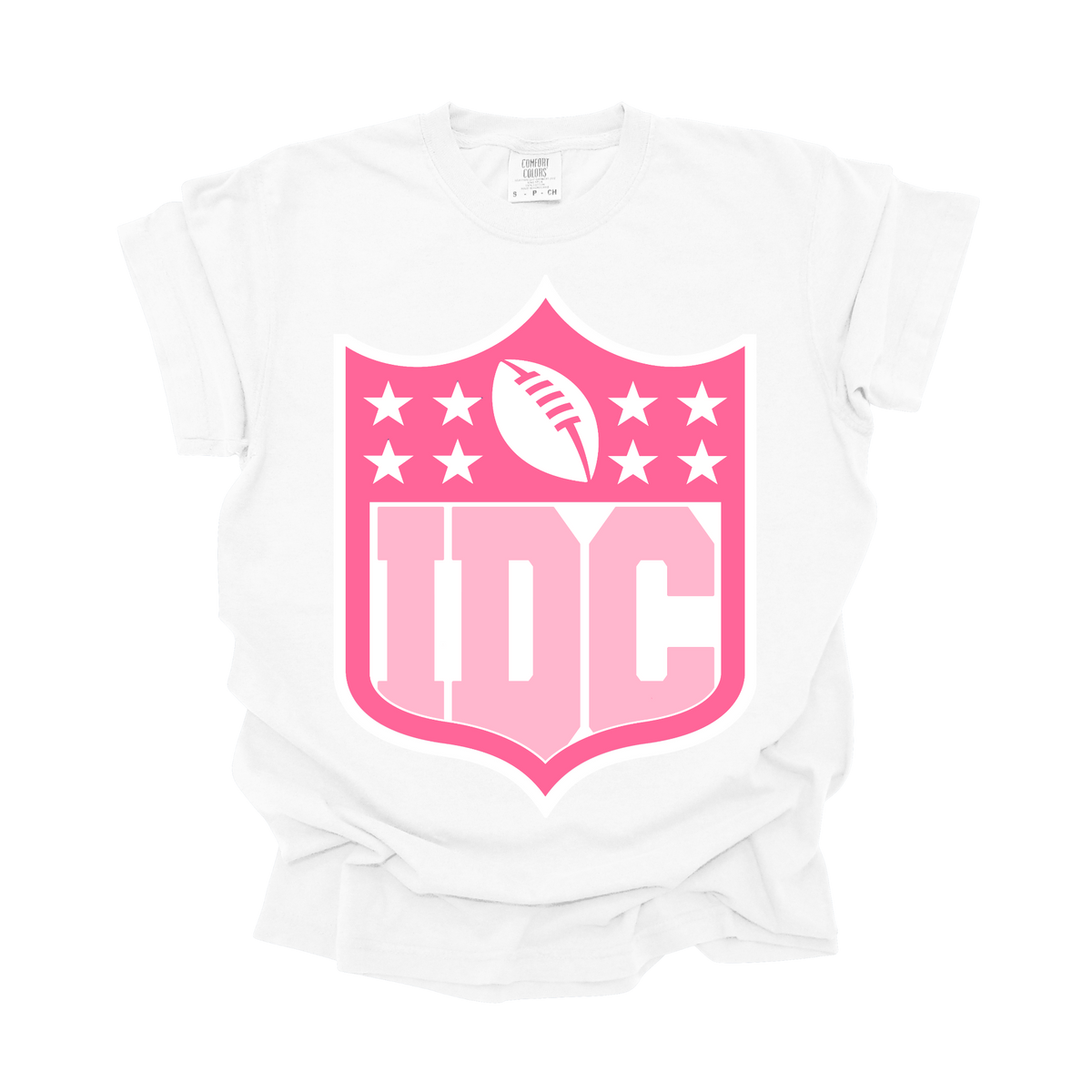 Pink IDC Football Tee