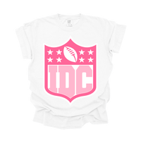 Pink IDC Football Tee