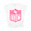 Pink IDC Football Tee