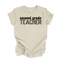 Second Grade Leopard Tee