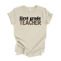 First Grade Leopard Tee