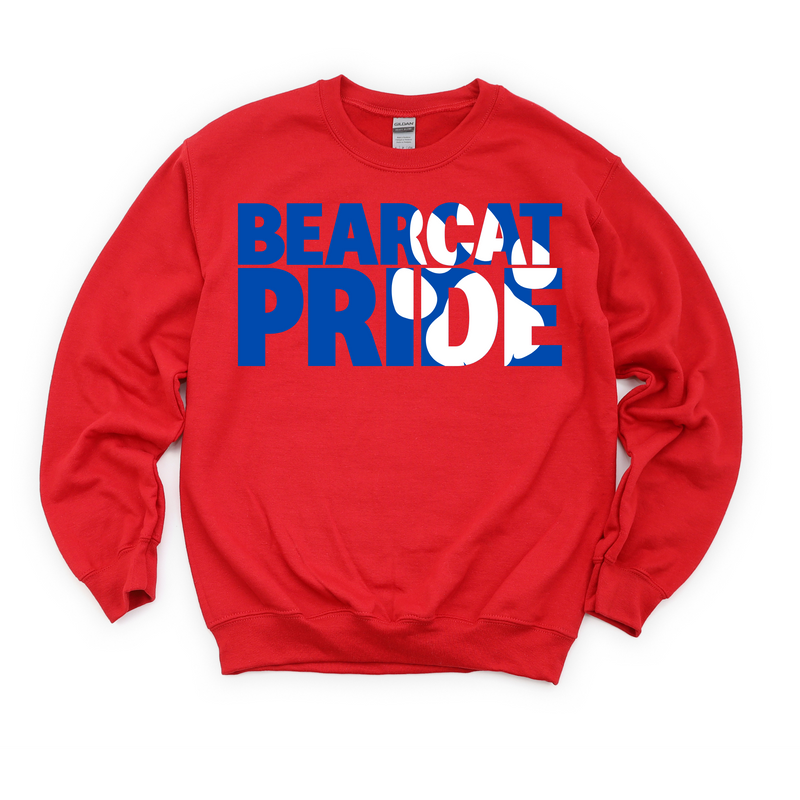 CUSTOM School Pride Colorblock Crewneck Sweatshirt