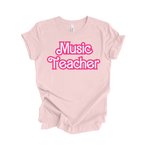 Music Teacher Retro Barb Tee