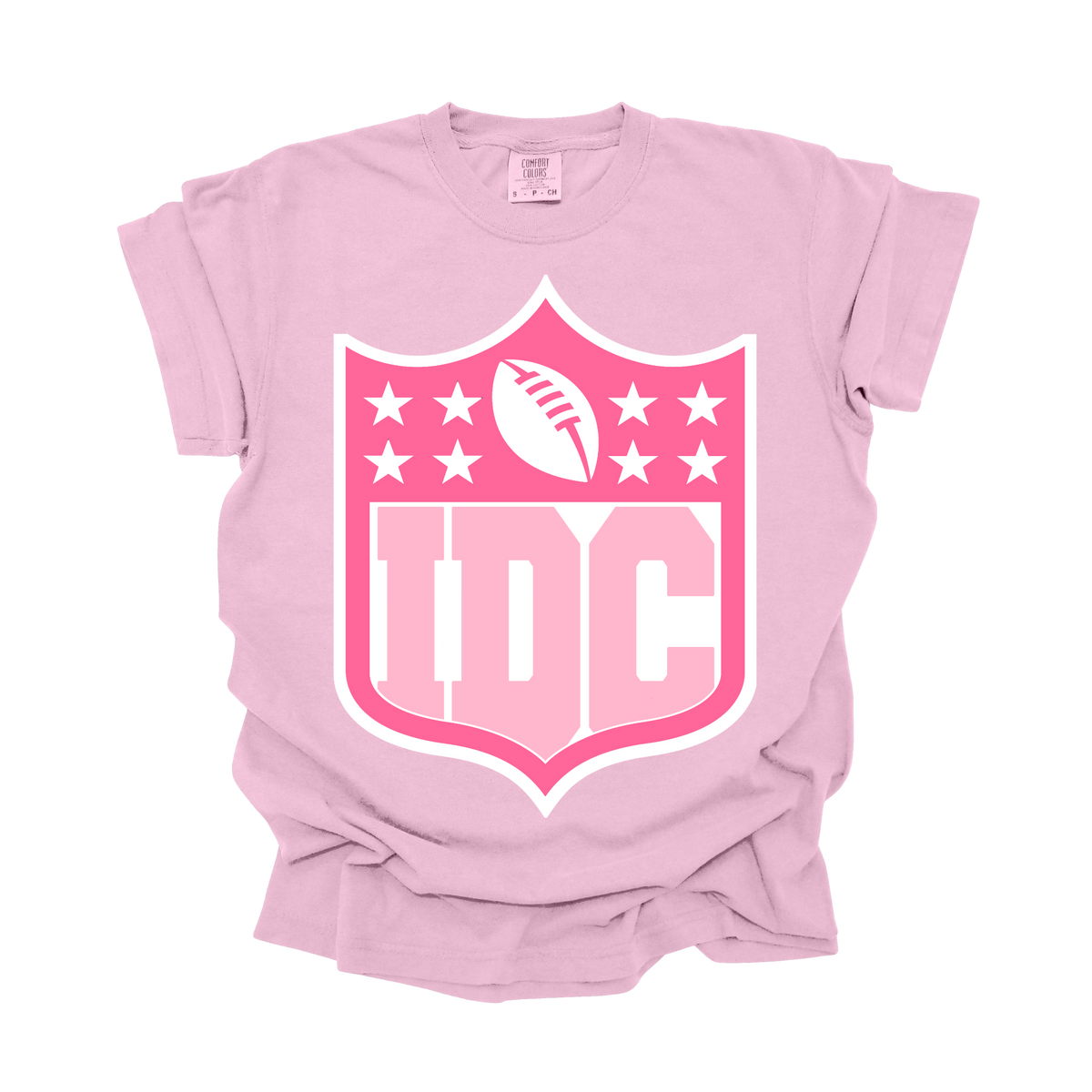 Pink IDC Football Tee