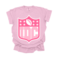 Pink IDC Football Tee