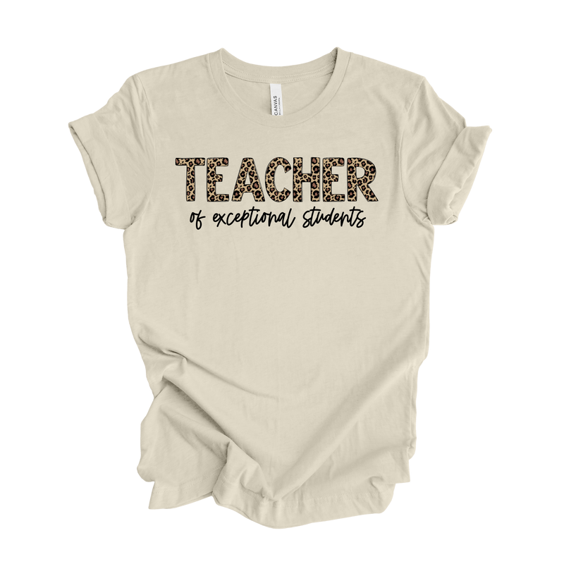 Teacher of Exceptional Students Leopard Tee