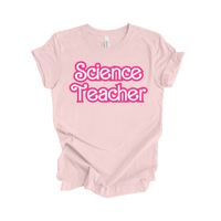 Science Teacher Retro Barb Tee