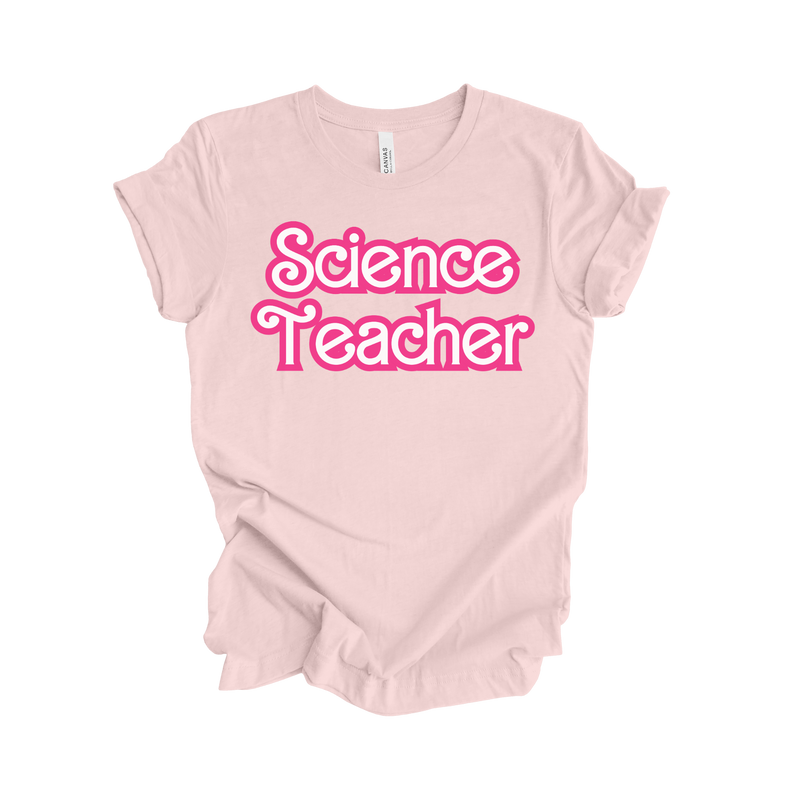 Science Teacher Retro Barb Tee