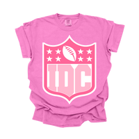 Pink IDC Football Tee