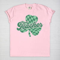 Distressed Teacher Clover Tee