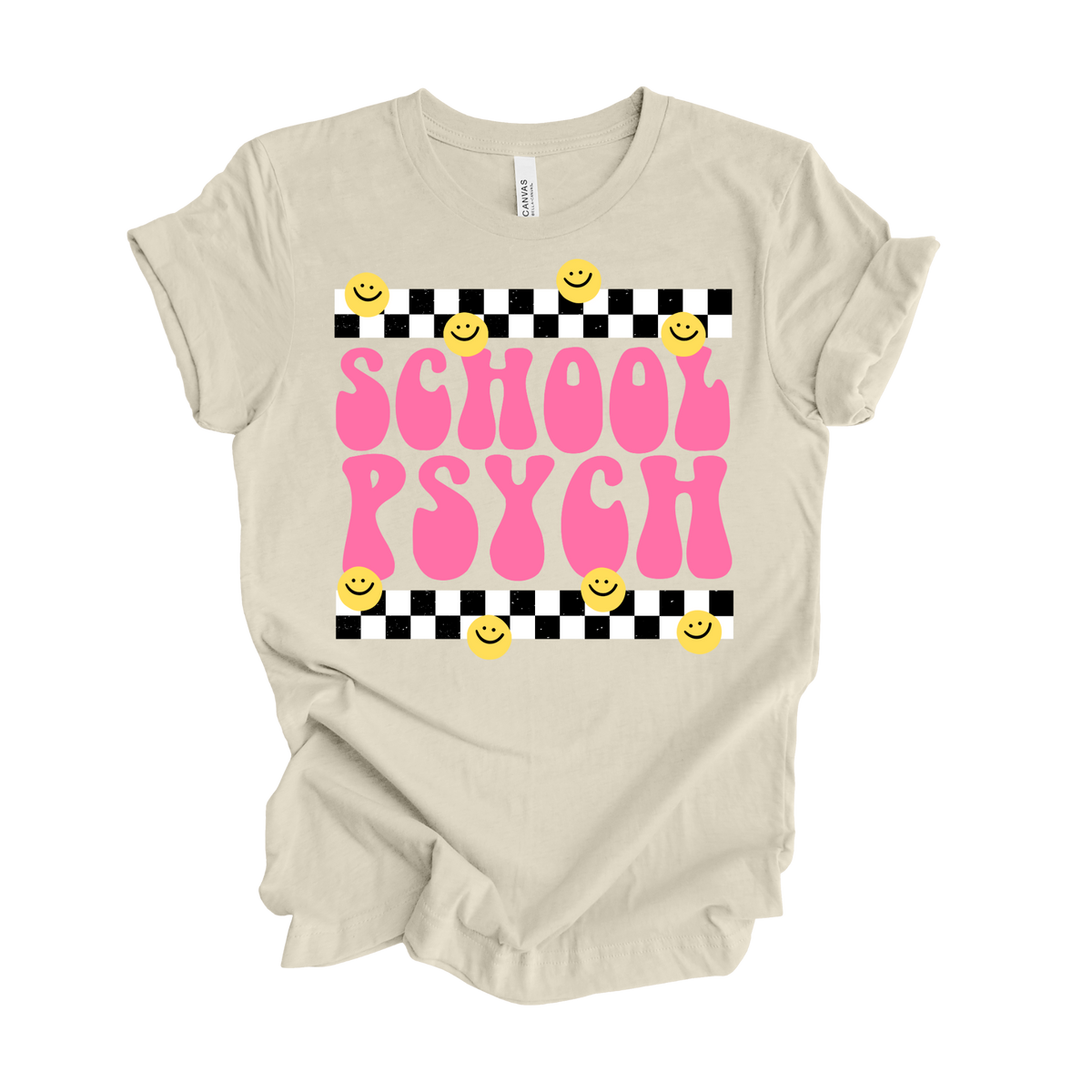 School Psych Smiley Tee