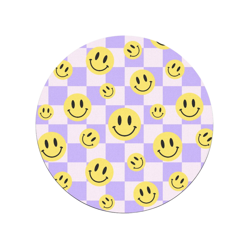 All Smiles Purple Mouse Pad