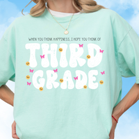 Think Third Grade Tee