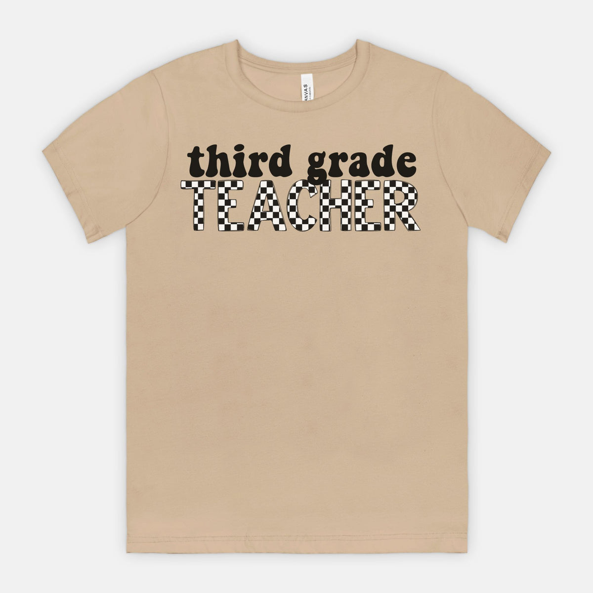 Checkered Third Grade Tee