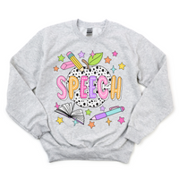 Bright + Spotty Speech Crewneck Sweatshirt