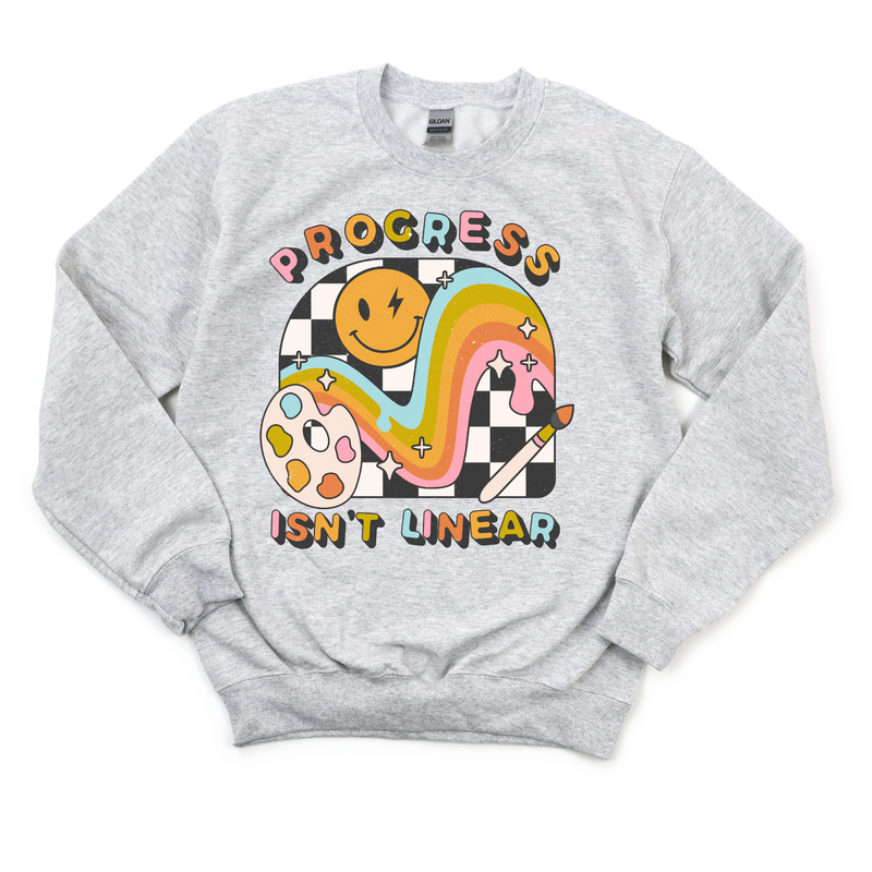 Progress Isn't Linear Crewneck Sweatshirt