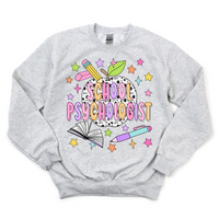 Bright + Spotty School Psychologist Crewneck Sweatshirt