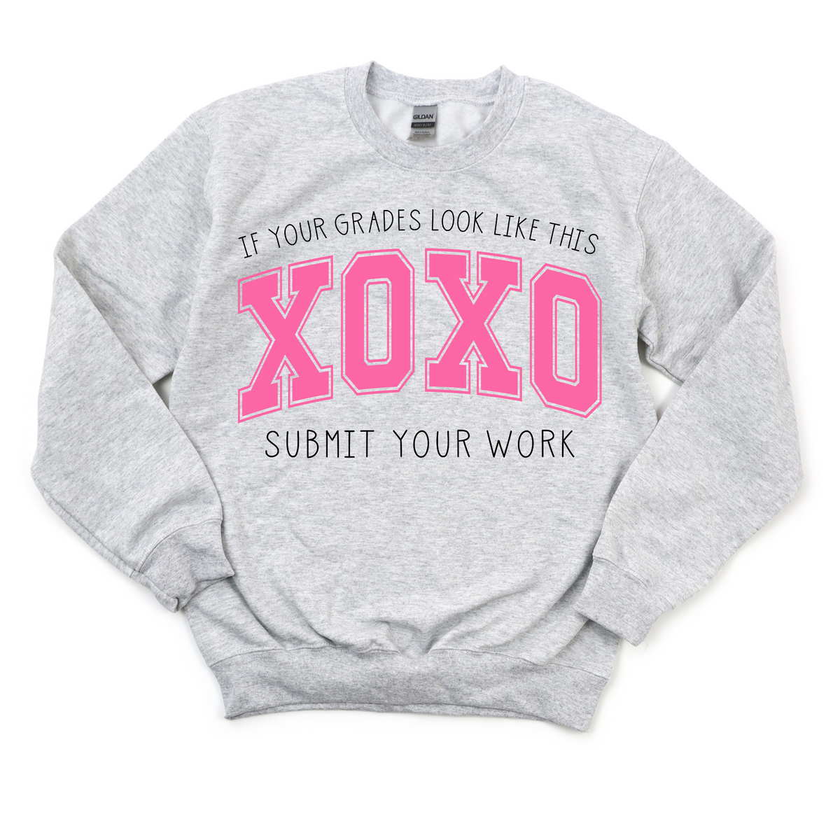 Pink Submit Your Work Crewneck Sweatshirt