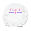 Designer Apple TEACH Crewneck Sweatshirt