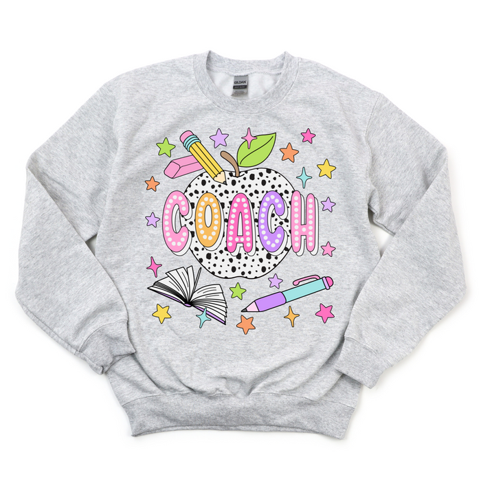 Bright + Spotty Coach Crewneck Sweatshirt