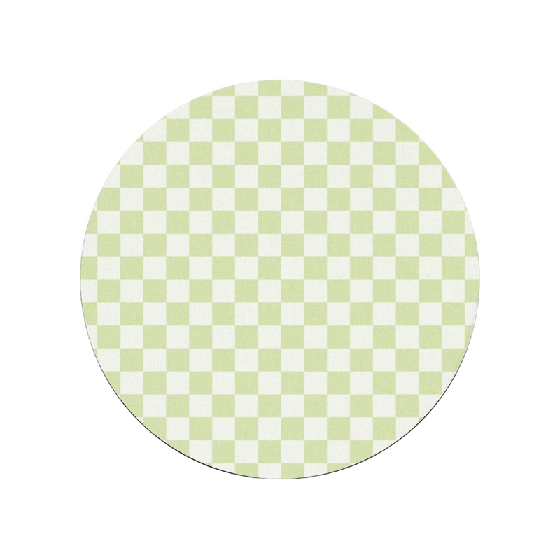 Green Check Mouse Pad