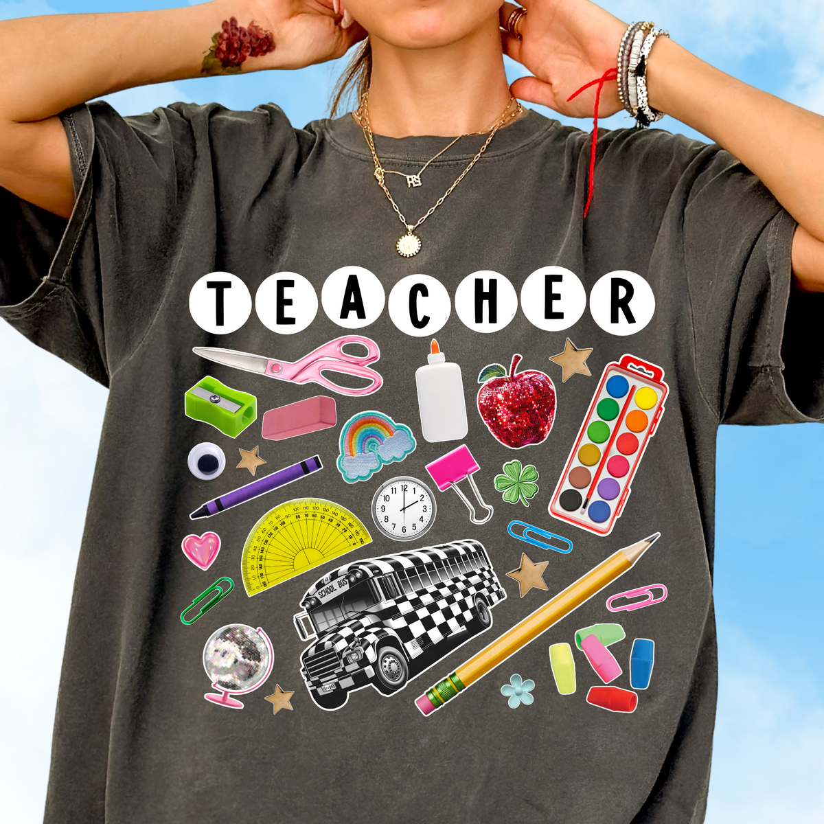 Teacher Collage Tee