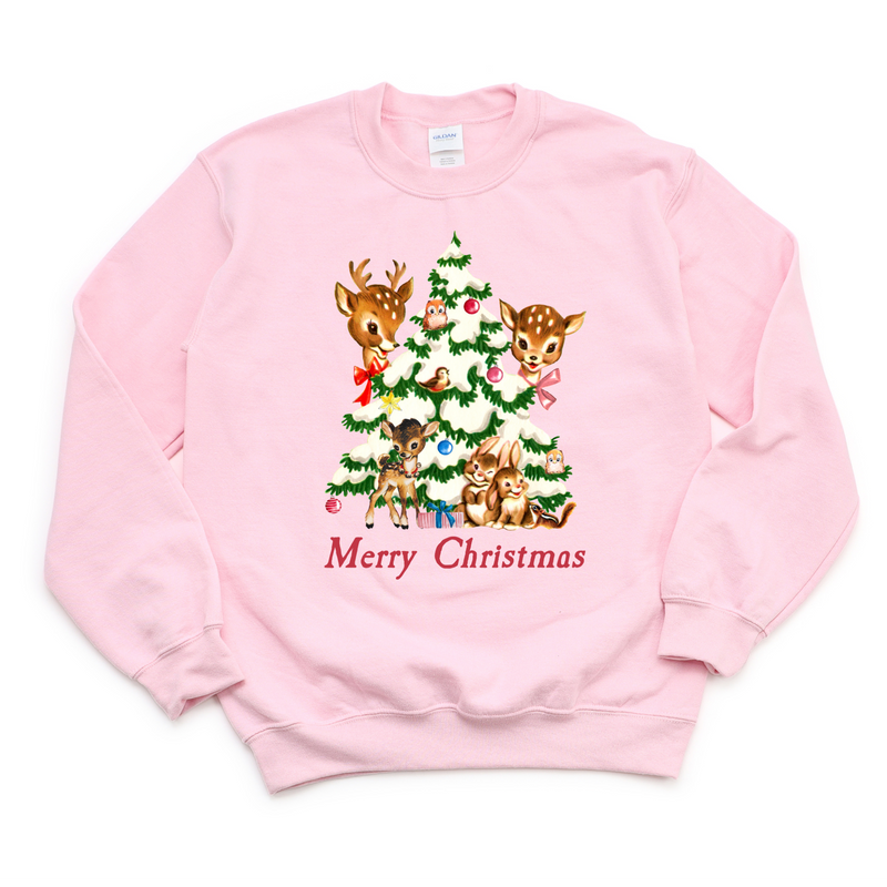 Vintage Merry Christmas Crewneck Sweatshirt