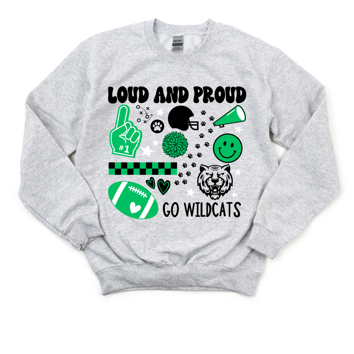 Wildcat Loud+Proud Crewneck Sweatshirt