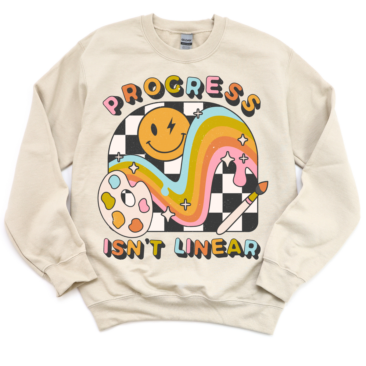 Progress Isn't Linear Crewneck Sweatshirt