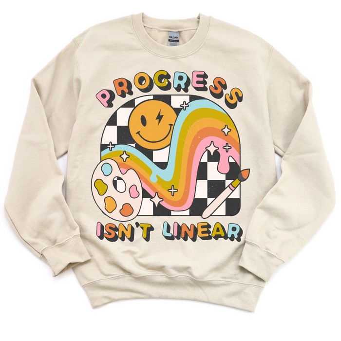 Progress Isn't Linear Crewneck Sweatshirt