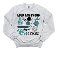 Bobcat Loud+Proud Crewneck Sweatshirt