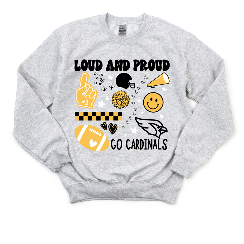 Cardinal Loud+Proud Crewneck Sweatshirt