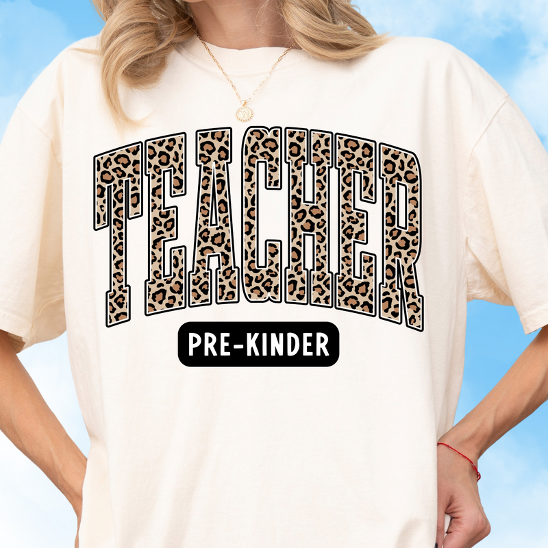 Pre-K Leopard Varsity Tee