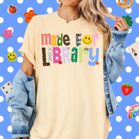 Patterned Made For Library Tee