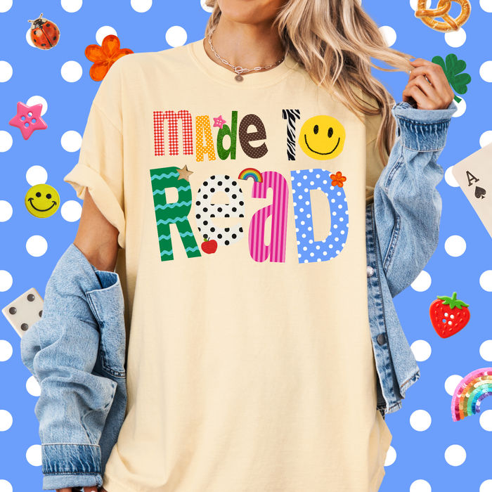 Patterned Made to Read Tee