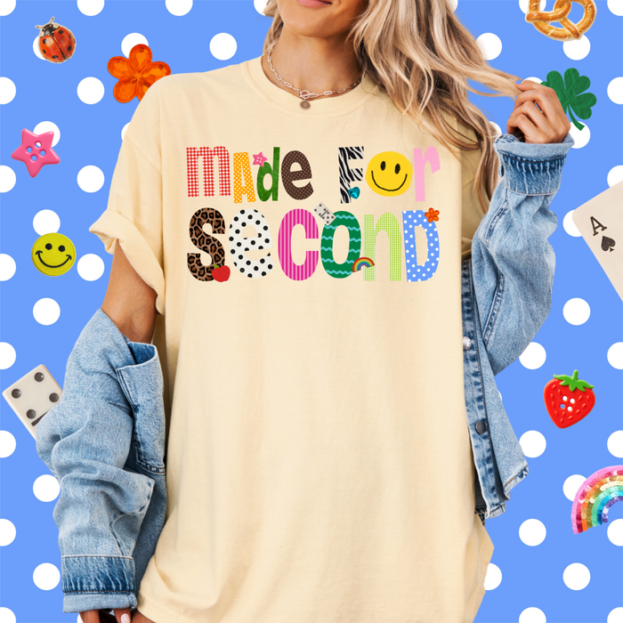 Patterned Made For Second Tee