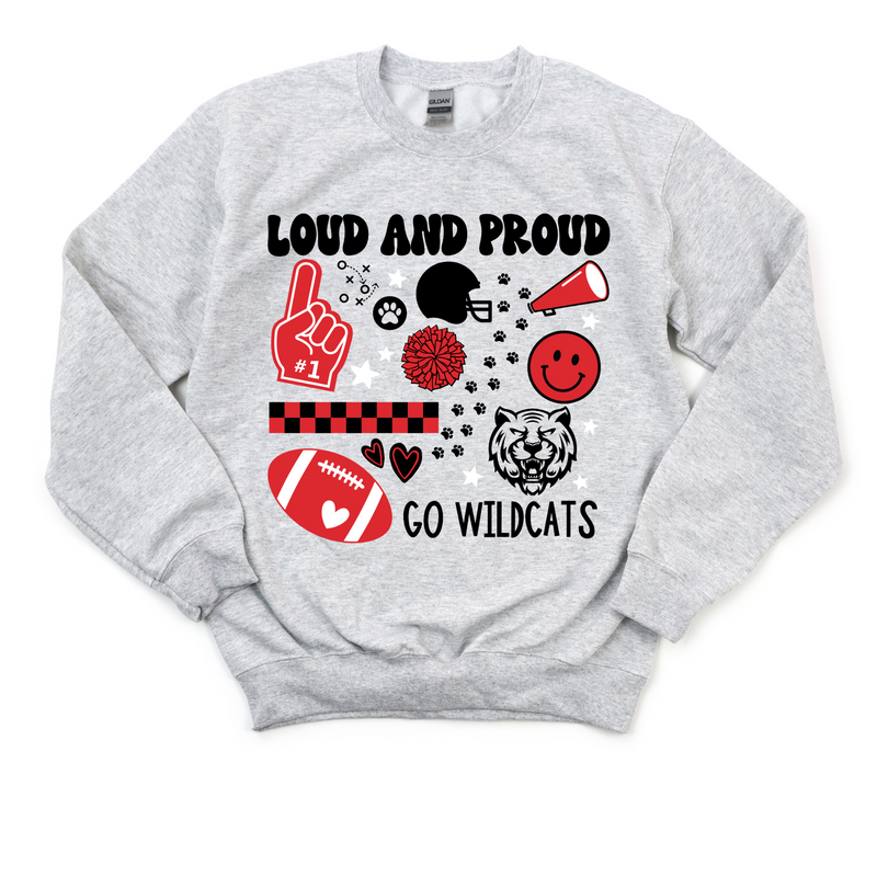 Wildcat Loud+Proud Crewneck Sweatshirt