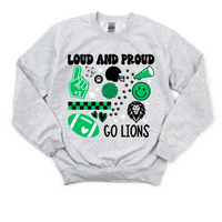 Lion Loud+Proud Crewneck Sweatshirt