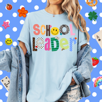Patterned School Leader Tee