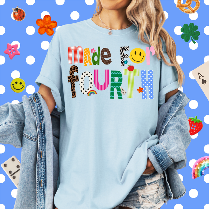 Patterned Made For Fourth Tee