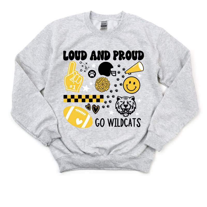 Wildcat Loud+Proud Crewneck Sweatshirt