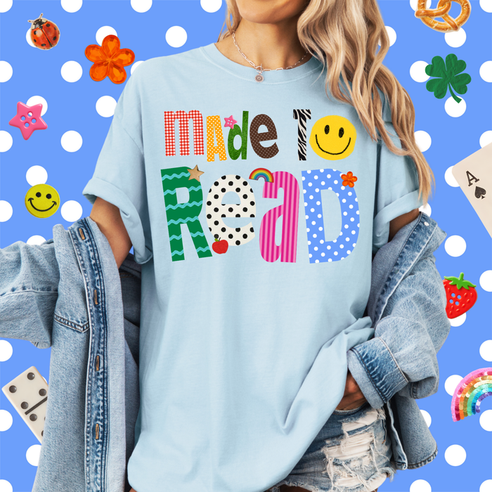 Patterned Made to Read Tee