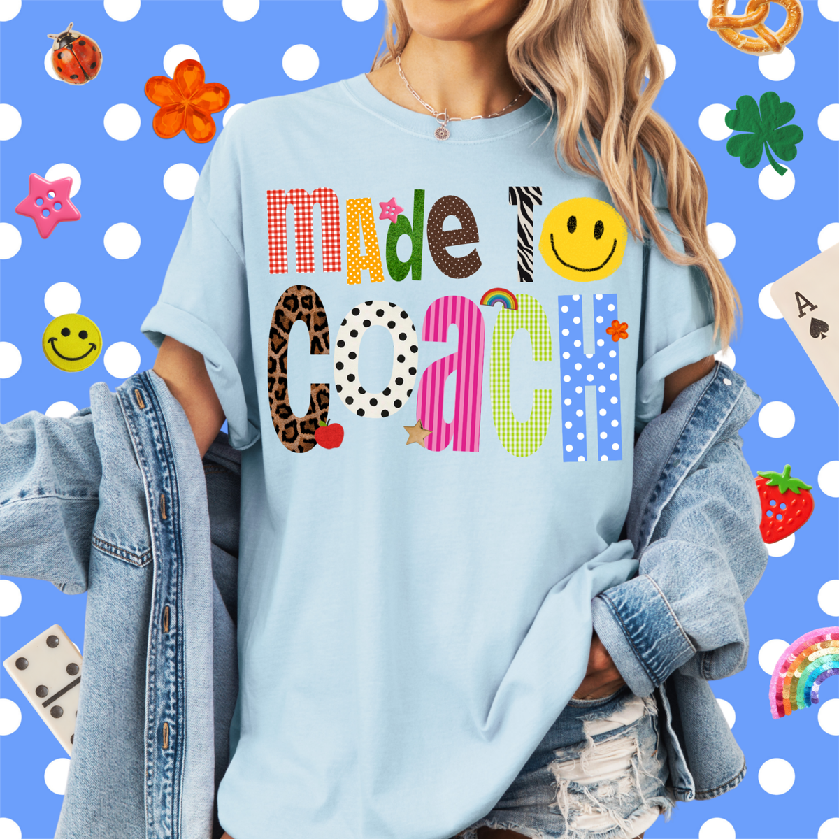 Patterned Made to Coach Tee